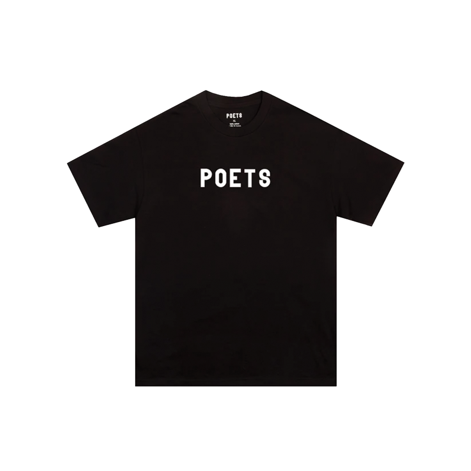 POETS OG FLOCKED TEE BLACK