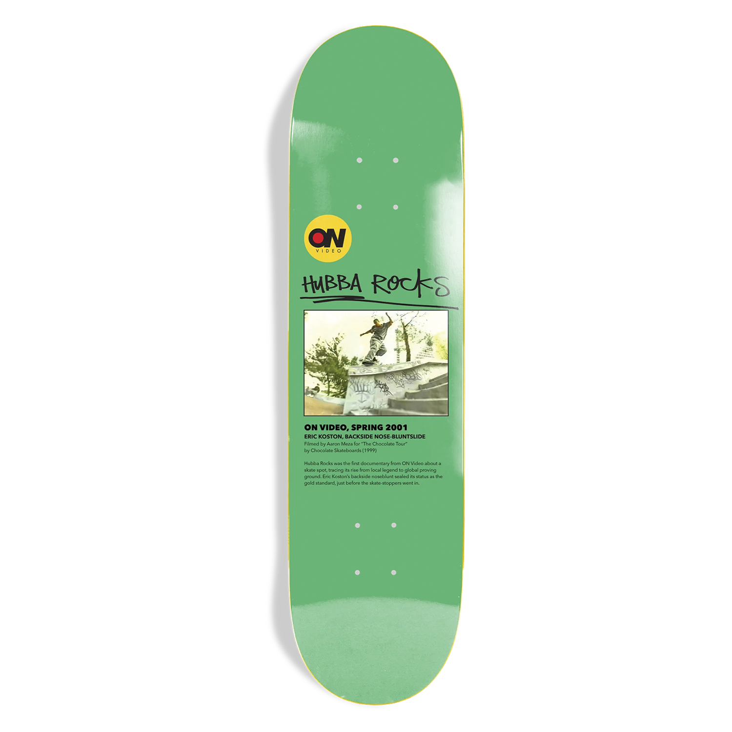 ON VIDEO HERITAGE DECK HUBBA ROCKS - 8.375"