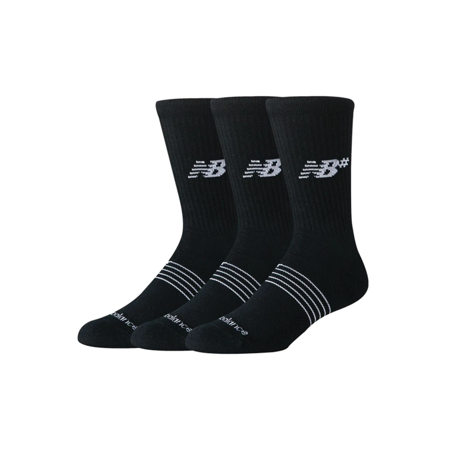 NEW BALANCE ACTIVE NUMERIC CREW SOCKS 3 PACK