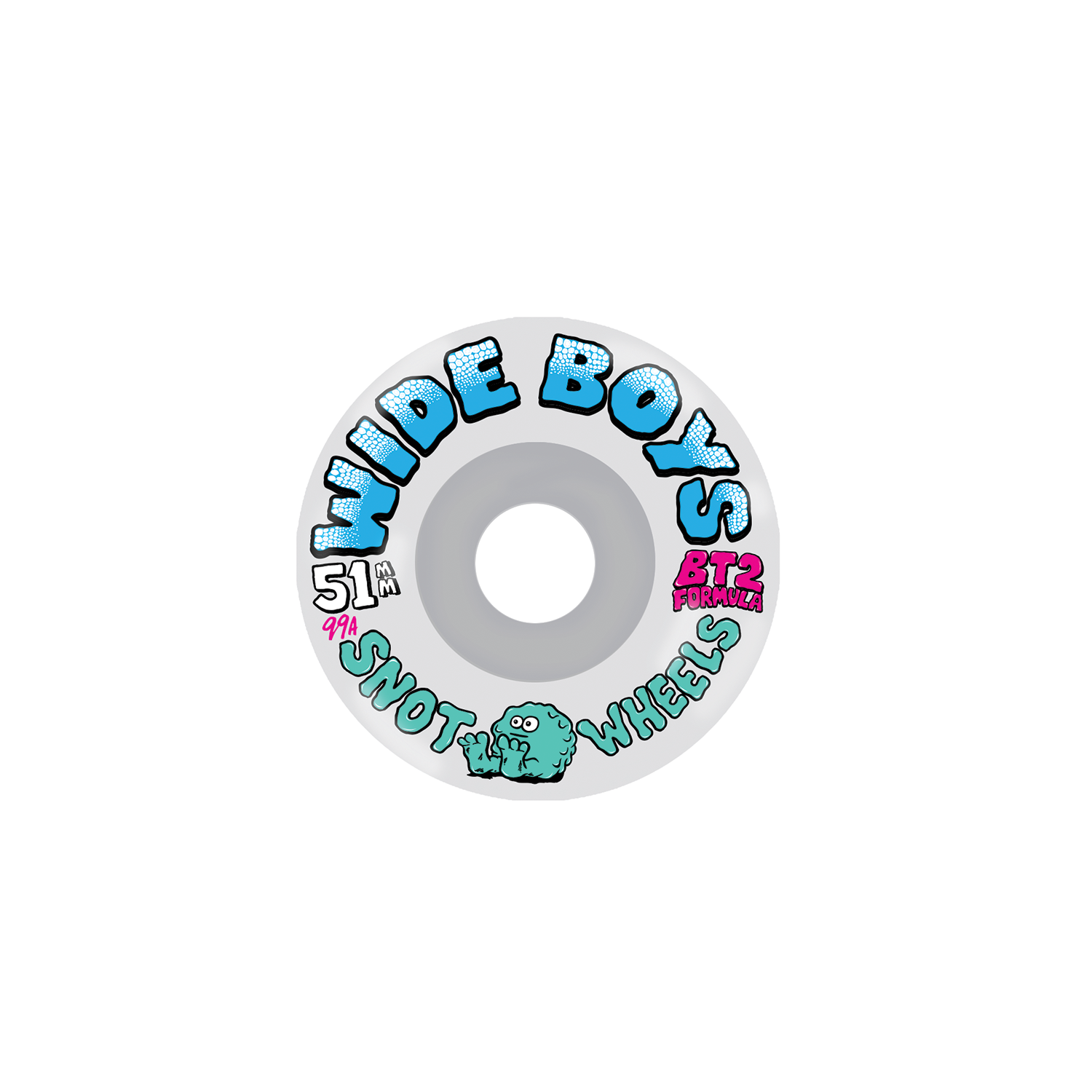 SNOT WHEELSWide Boys Clear Wheels 51mm clear/blue