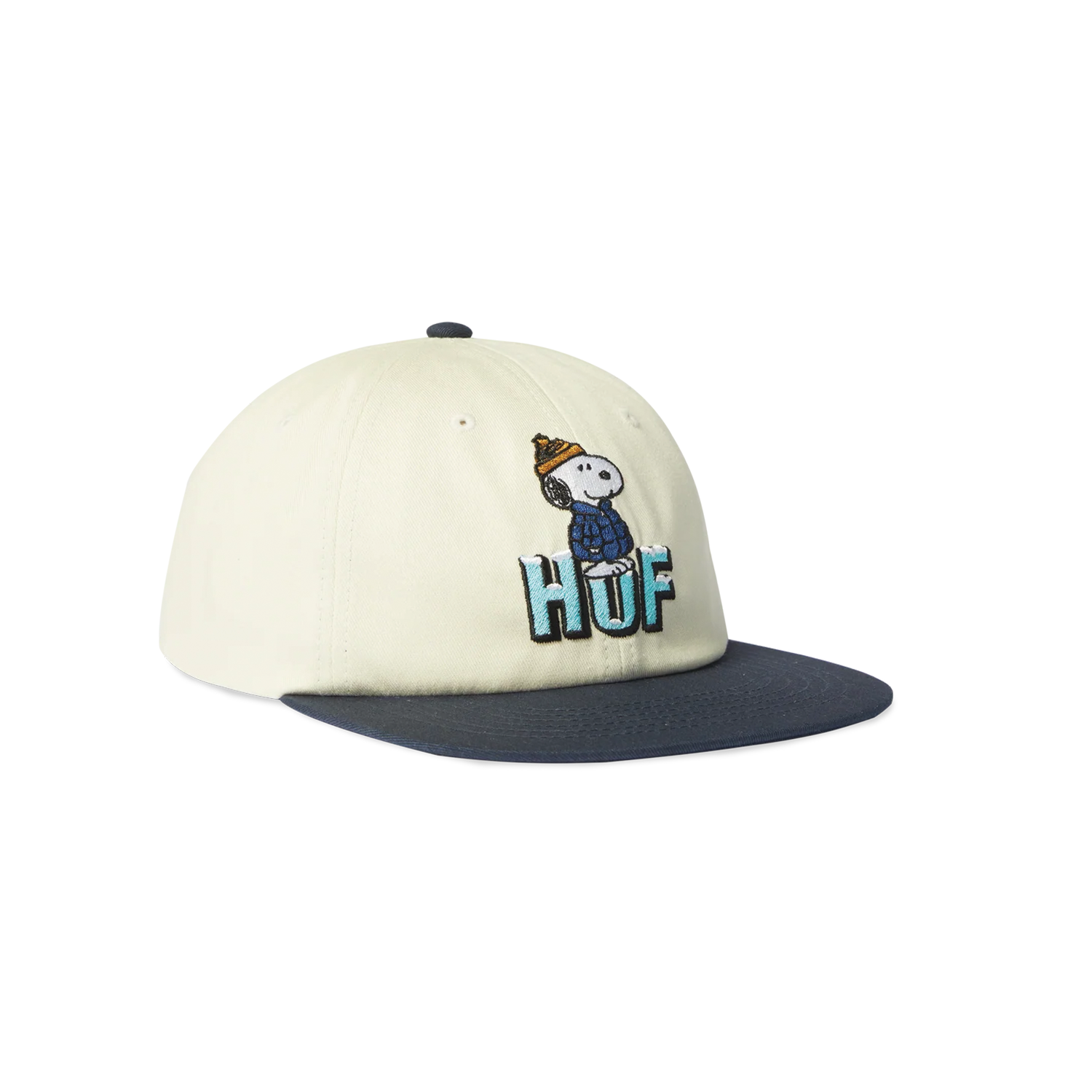 HUF X PEANUTS PUFFER SNAPBACK - BLEACH