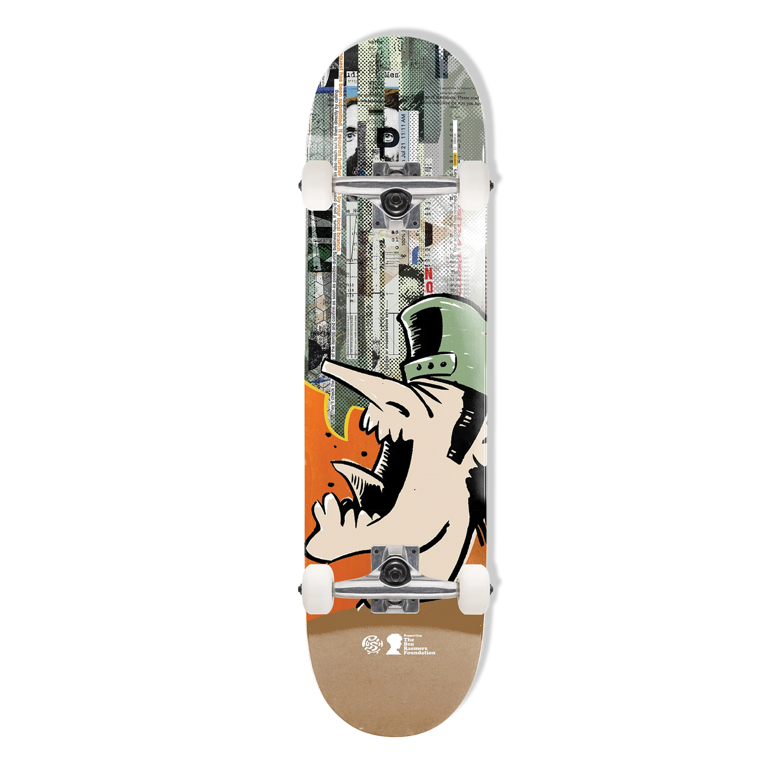 PUSH SKATEBOARDS ANDY JENKINS GUEST COMPLETE SKATEBOARD -8.0