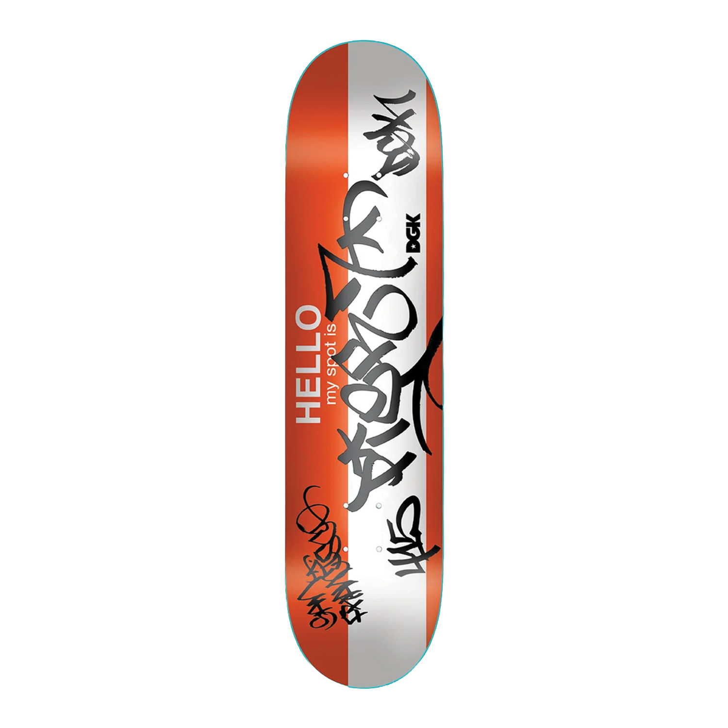 DGK SKATEBOARD MY SPOT IS PIER 7 DECK 8.06