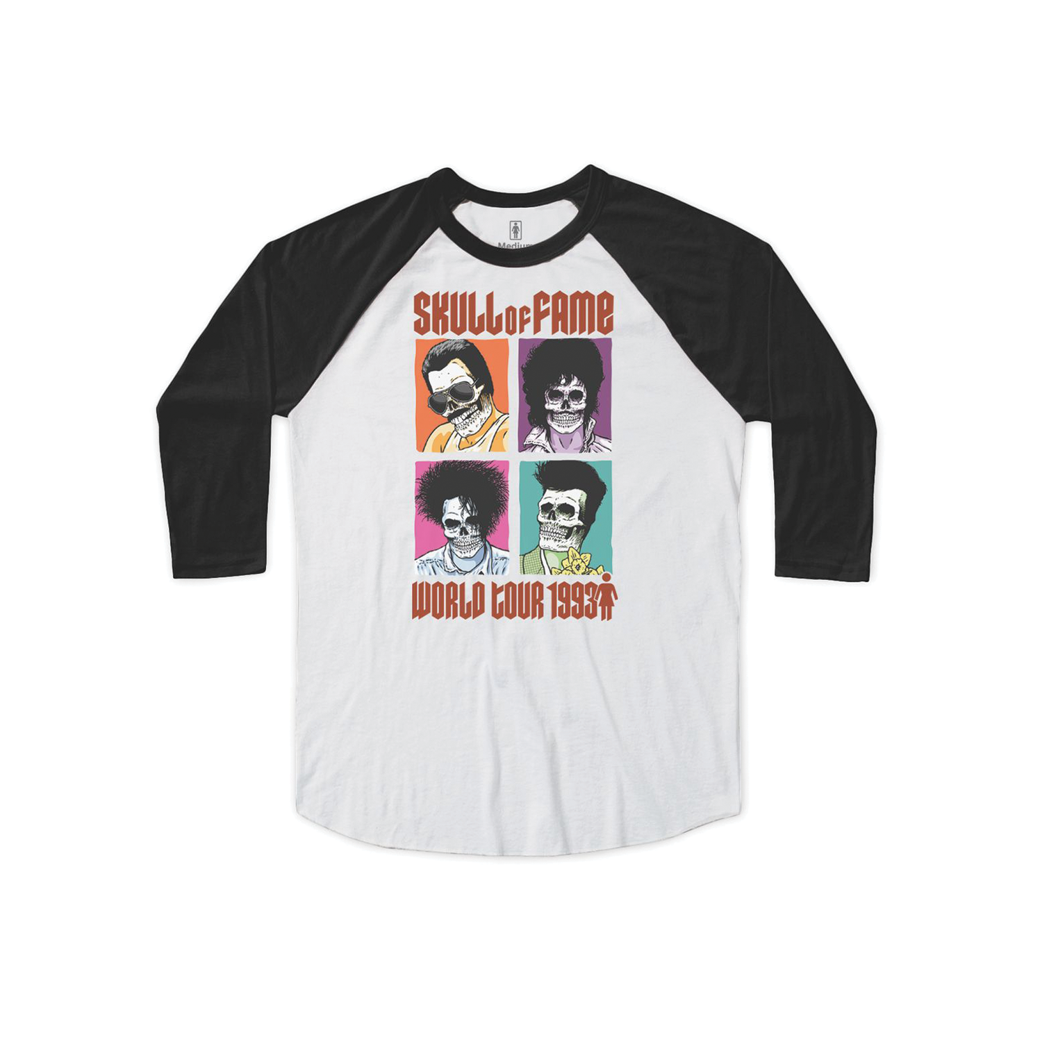 GIRL SKATEBOARDS SKULL OF FAME TEE