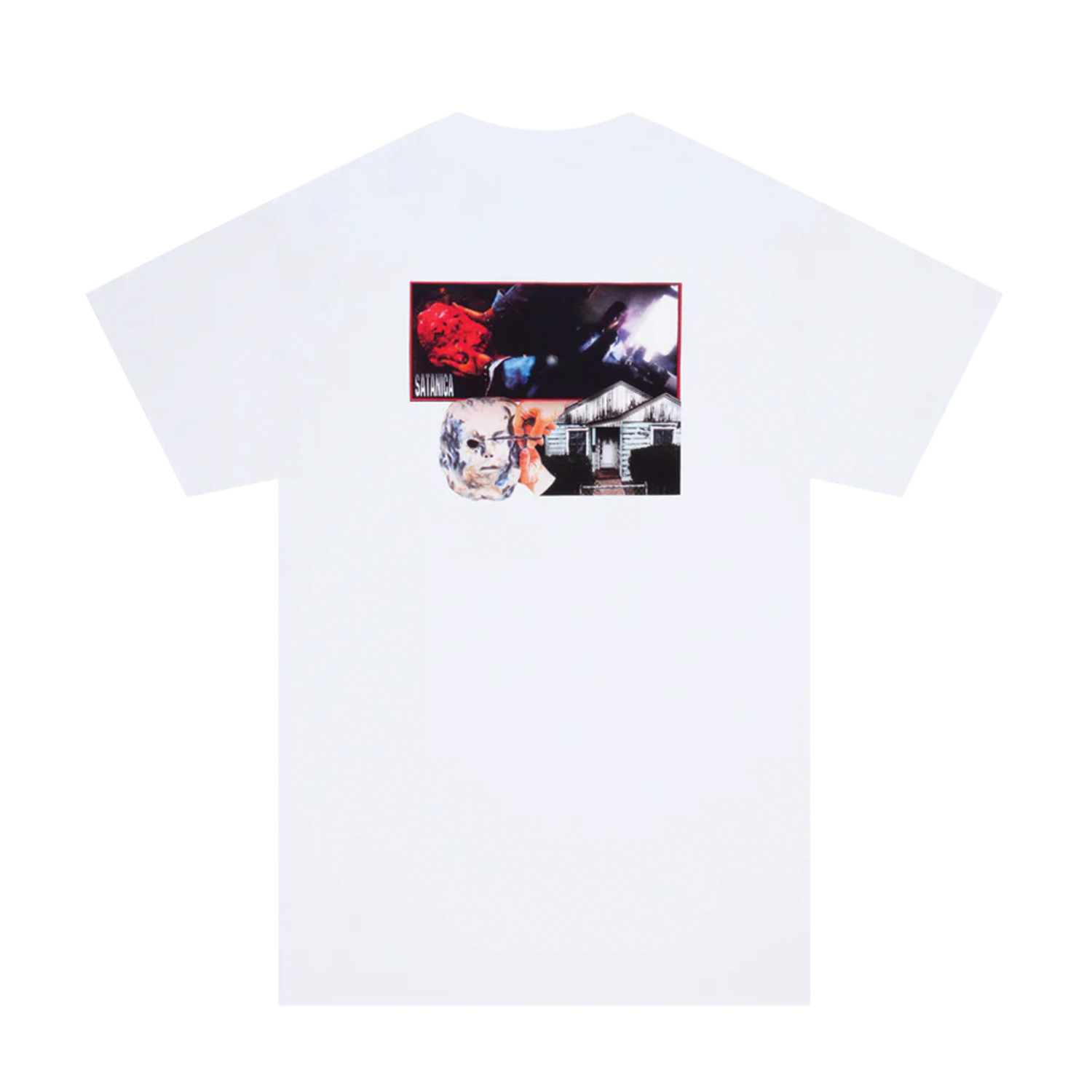 HOCKEY SKATEBOARDS SATANICA TEE WHITE