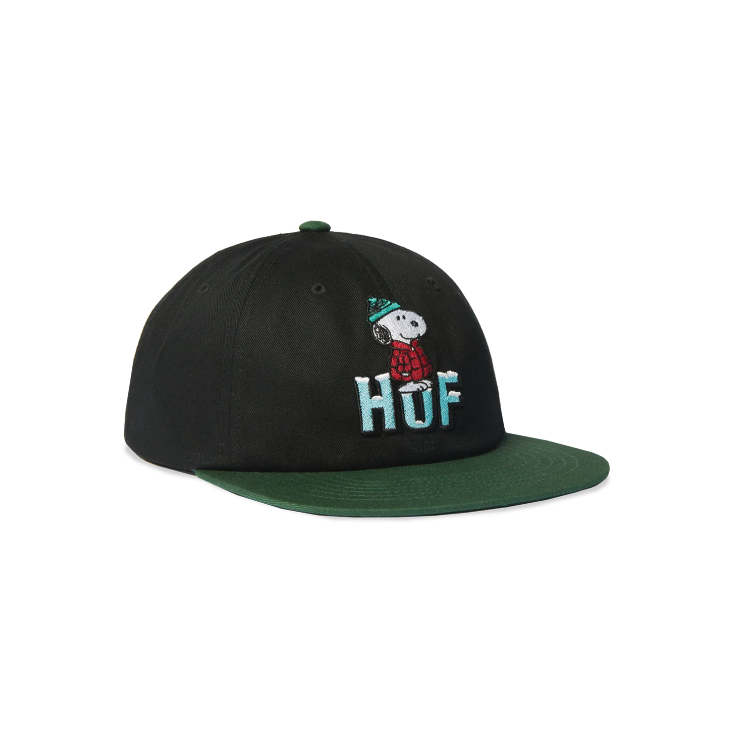 HUF X PEANUTS PUFFER SNAPBACK - BLACK