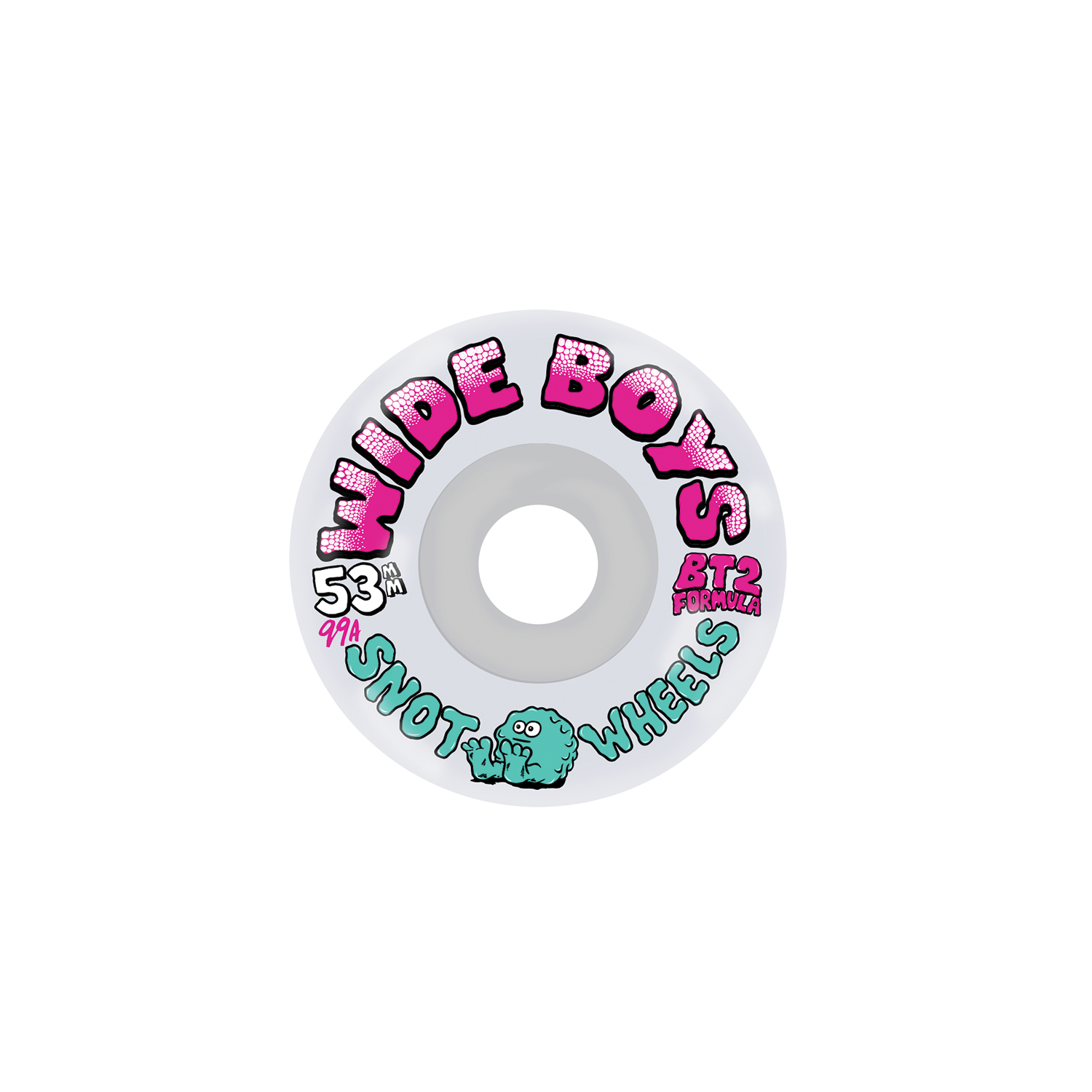 SNOT WHEELS Wide Boys Clear Wheels 53mm clearpink