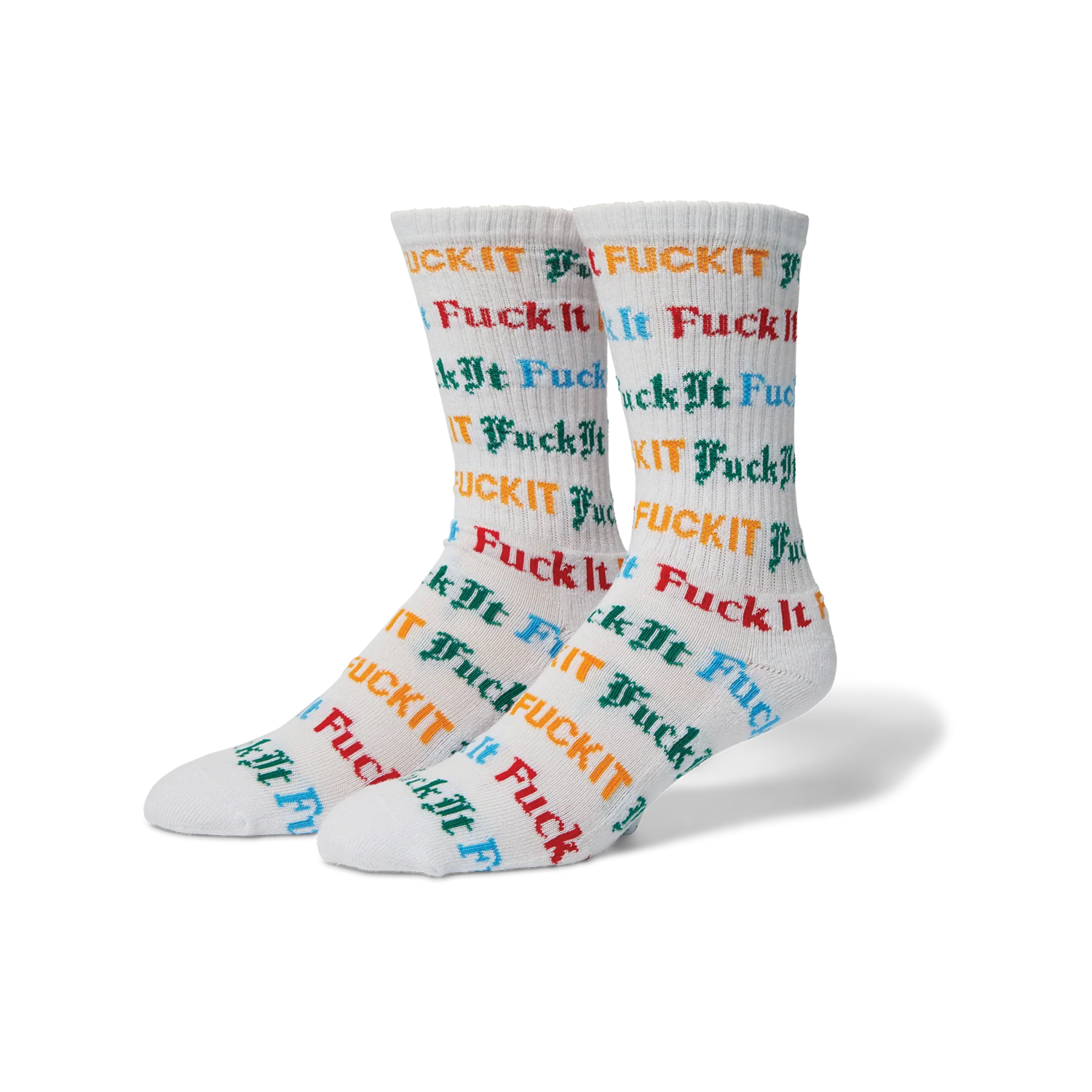 HUF - FUCK IT BILLBOARD- SOCK- WHITE