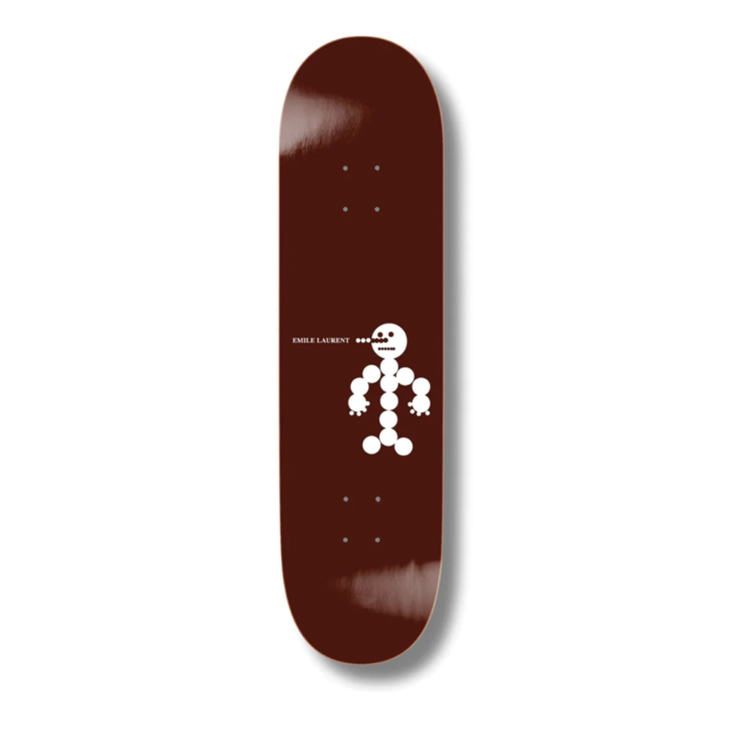 POLAR SKATEBOARDS- SNOWMAN DECK- WINE -8.125