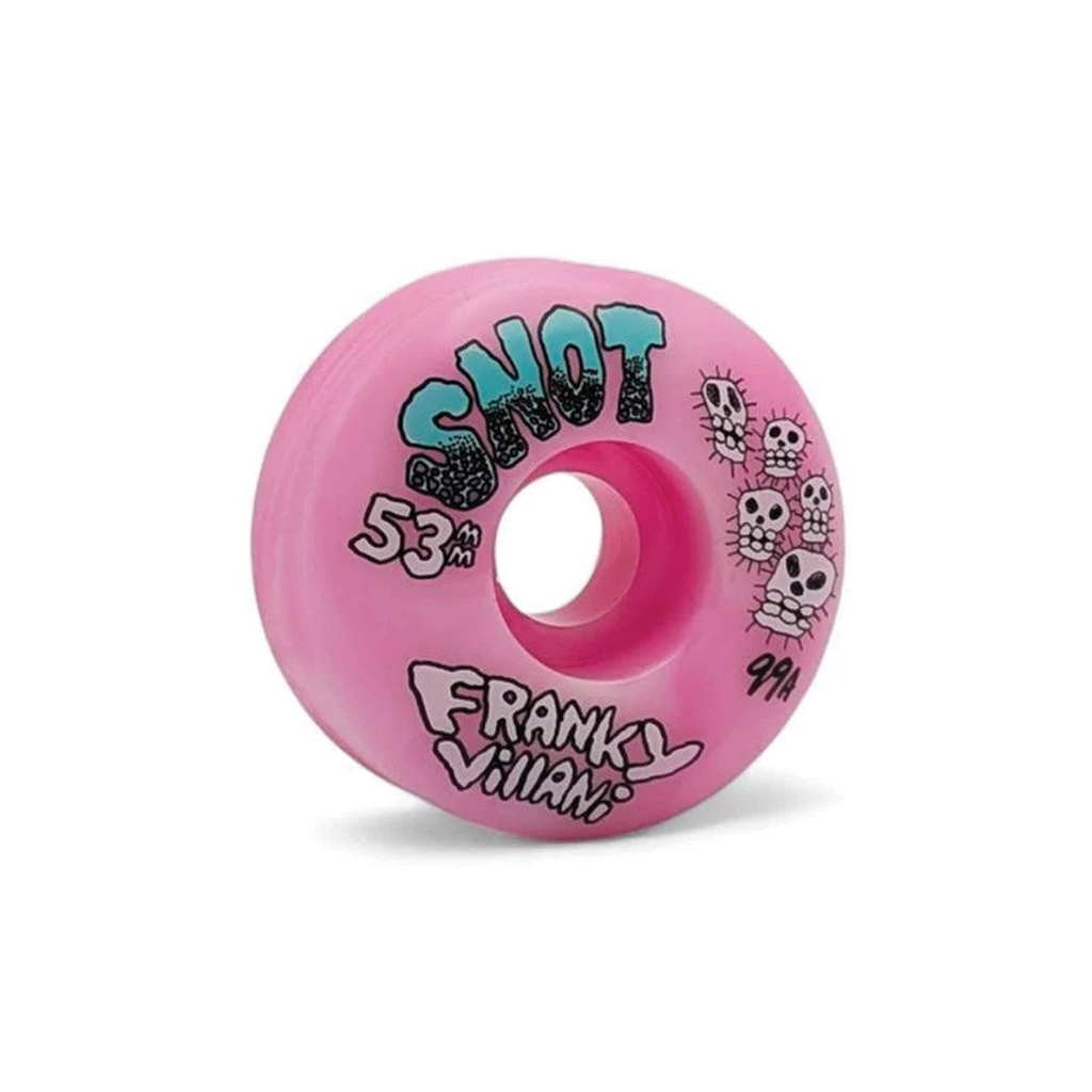 SNOT WHEELS CLASSIC FRANKY VILLANI SKULLS PINK SWIRL 53MM 99D