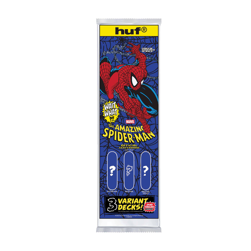 HUF X MARVEL SPIDER-MAN ISSUE BLIND BAG DECKS