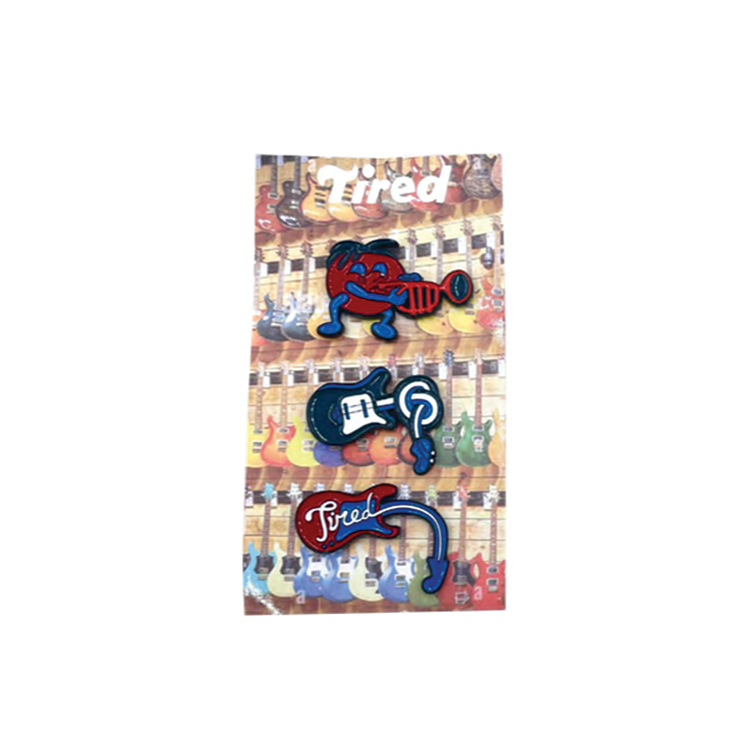 TIRED SKATEBOARDS MUSIC PIN SET