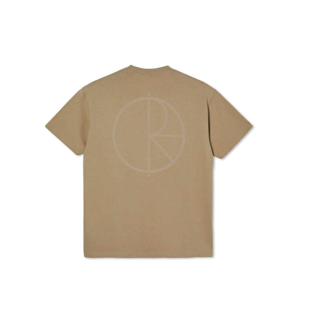 POLAR SKATE CO STROKE LOGO TEE ANTIQUE GOLD
