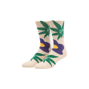 HUF -  ALLERGIES CREW SOCK - CREAM