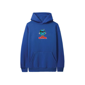 BUTTER GOODS BLINDFOLD PULL OVER HOODIE MARINE BLUE