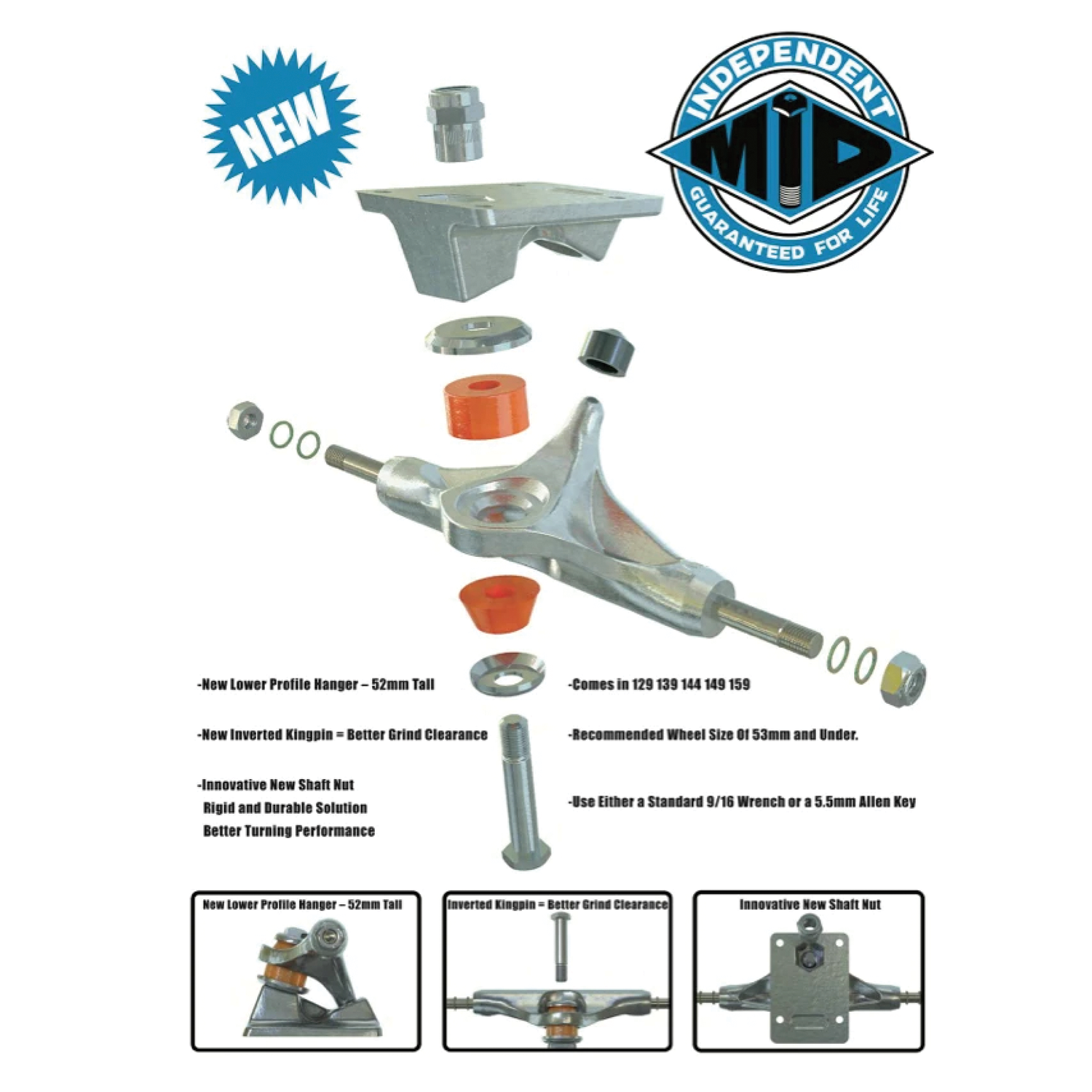 INDEPENDENT TRUCK CO. MID TRUCKS