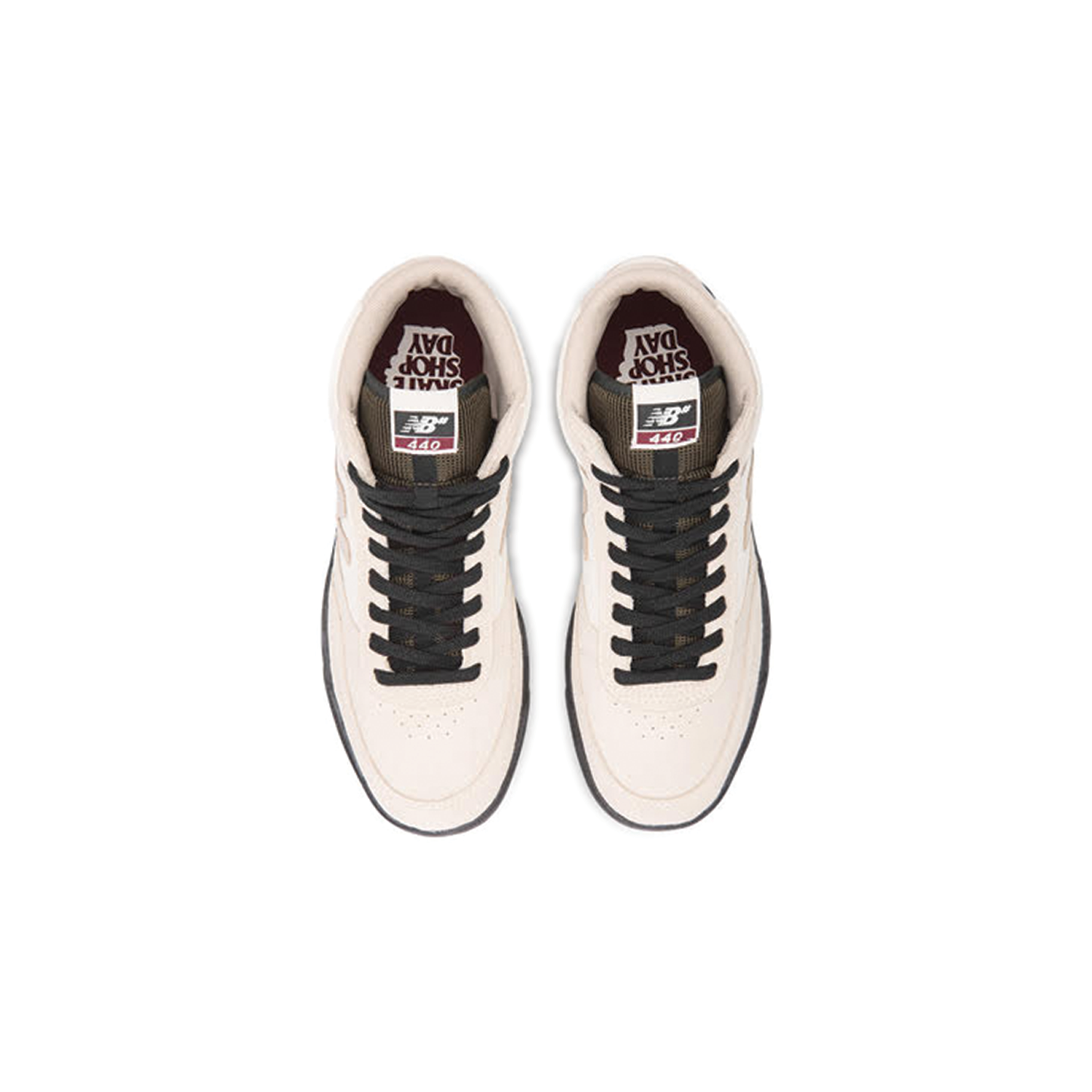 NEW BALANCE NUMERIC 440 HIGH SKATE SHOP DAY WHITE/BLACK