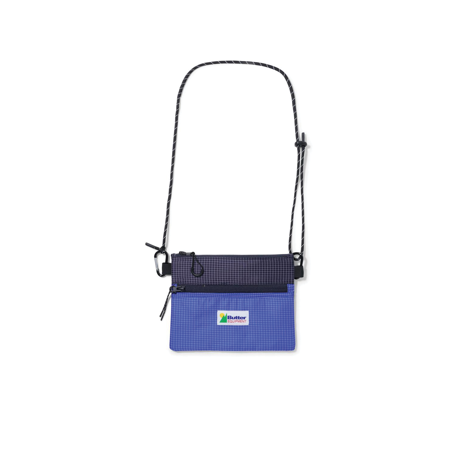 PANNELLED RIPSTOP SIDE BAG NAVY