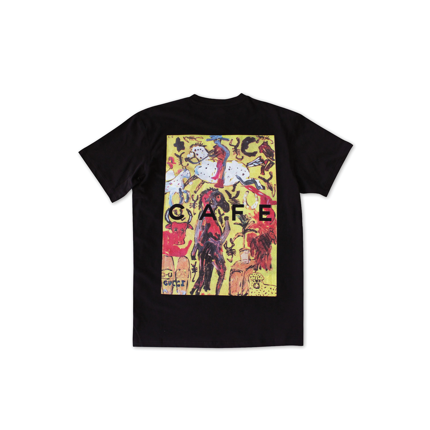 CAFE SKATEBOARDS FIRST ADVENTURE TEE (BLACK)