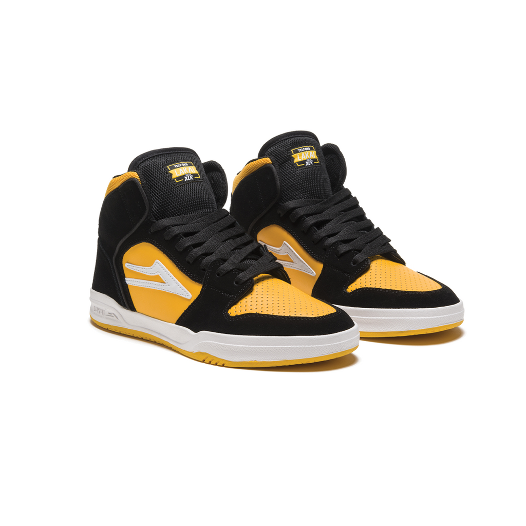 LAKAI TELFORD (BLK/YLW) SUEDE