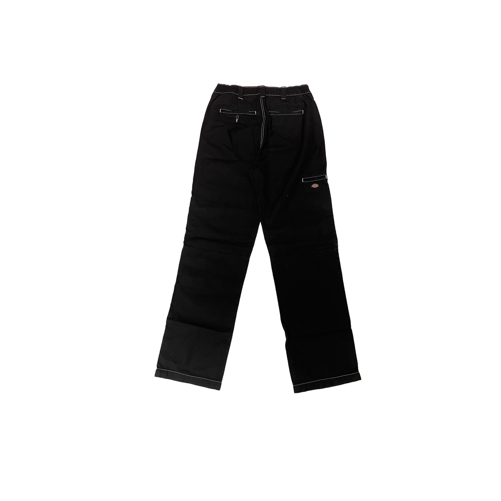 DICKIES SKATEBOARDING DOUBLE KNEE BLACK AND WHITE STITCHING 28X32