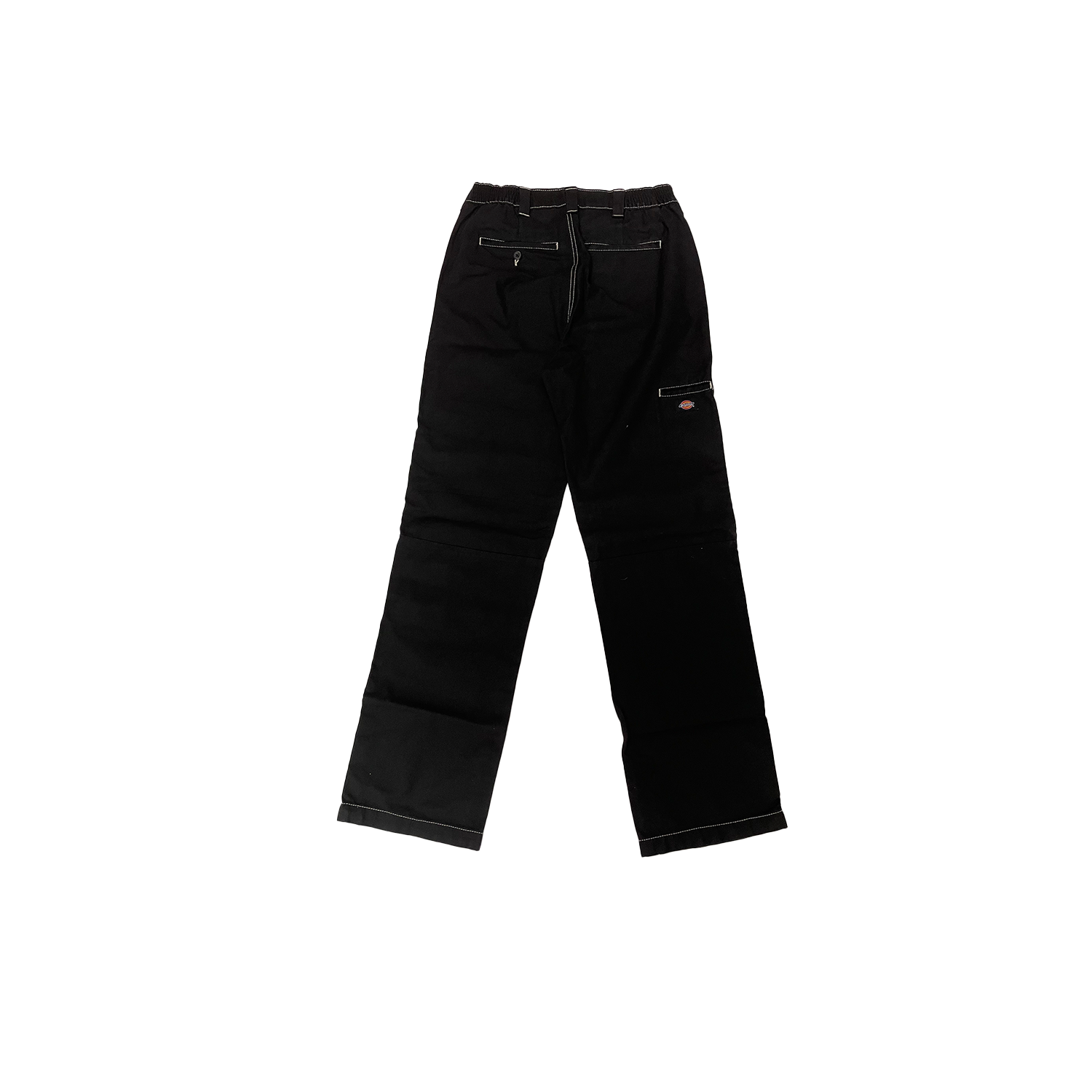 DICKIES SKATEBOARDING DOUBLE KNEE BLACK AND WHITE STITCHING