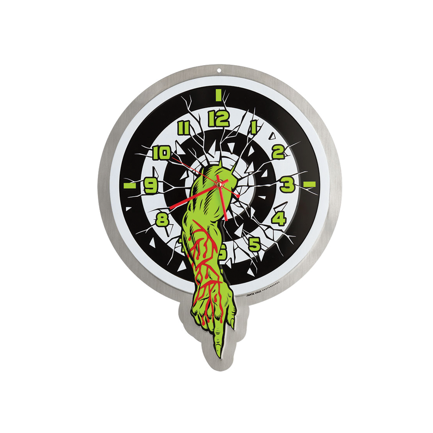 SANTA CRUZ ROSKOPP ONE CLOCK SILVER