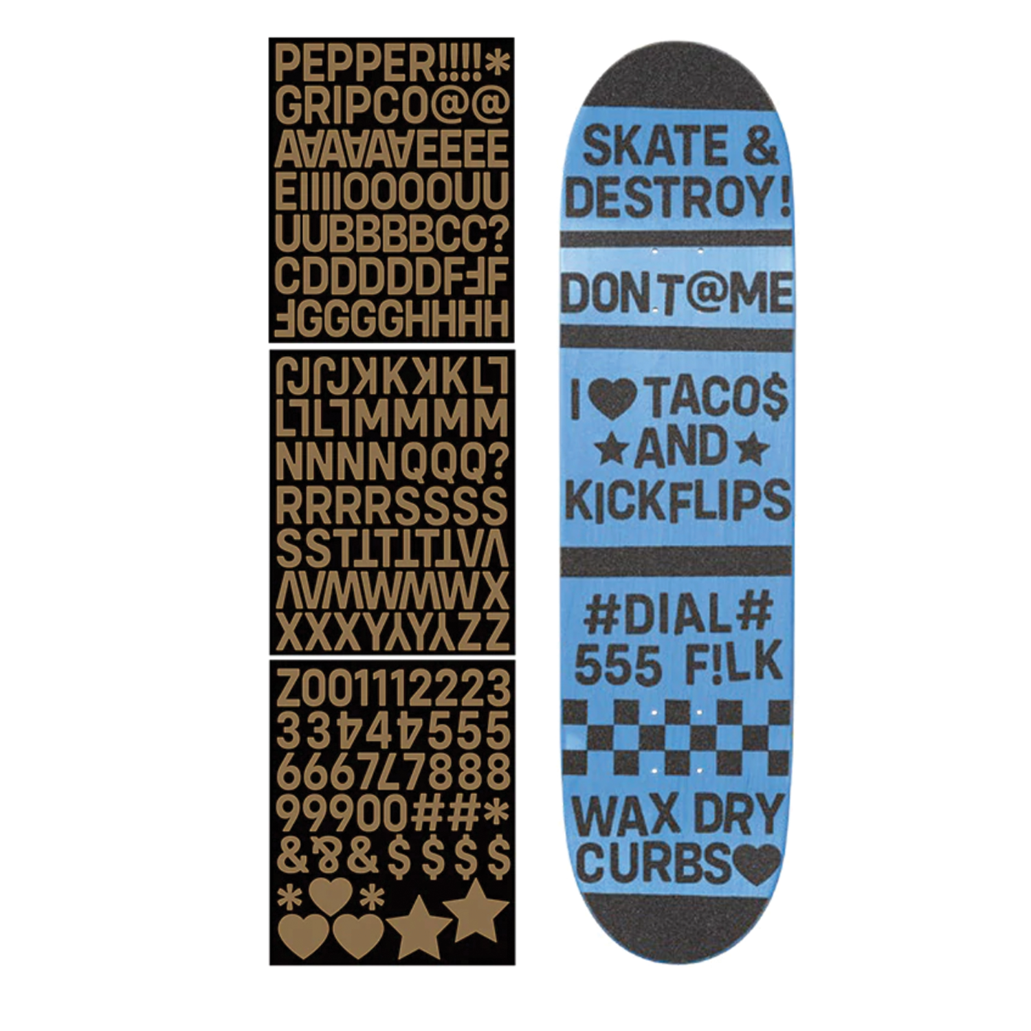 PEPPER ALPHA-NUMERIC GRIPTAPE