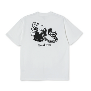 LAST RESORT AB BALL TEE - WHITE/BLUE