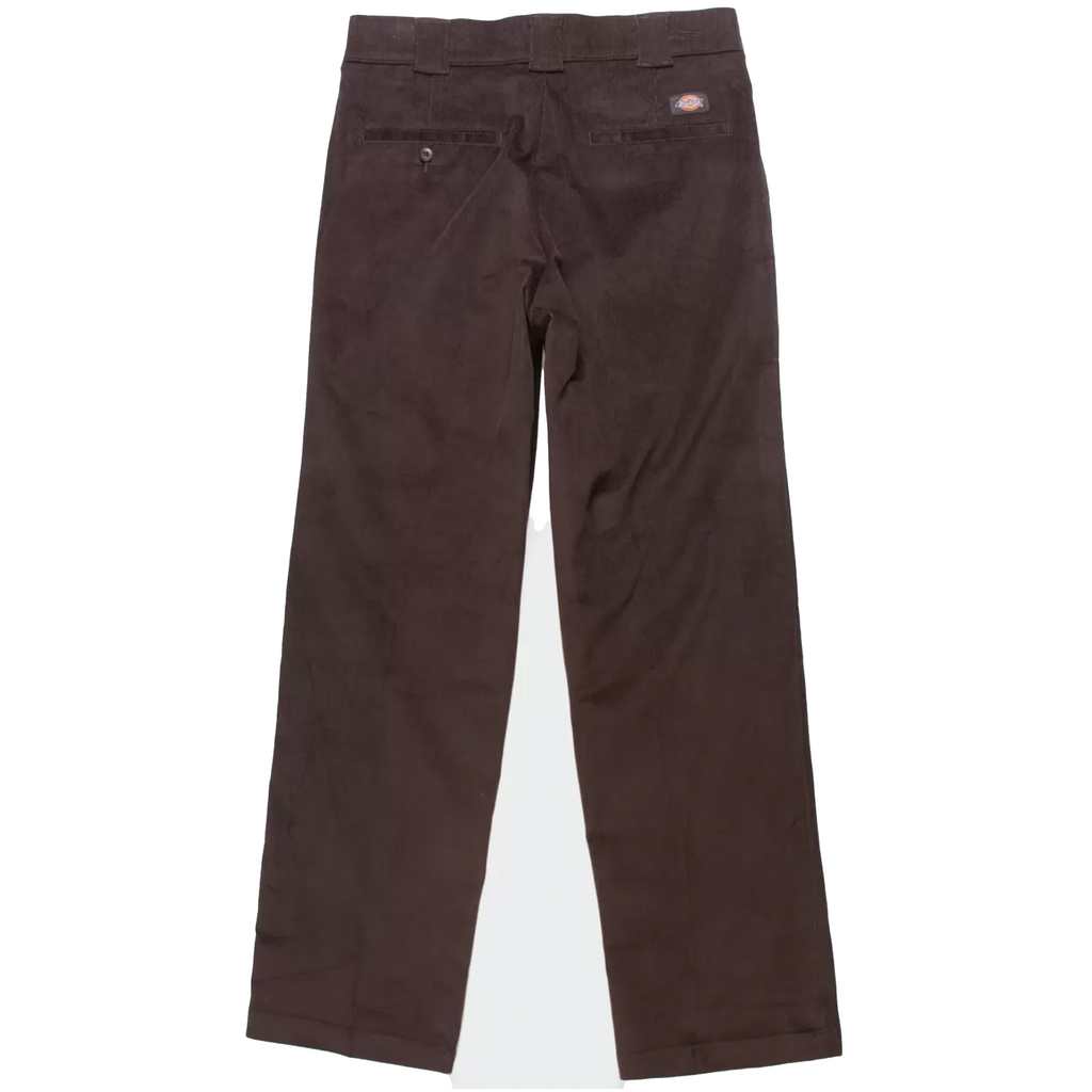 DICKIES SKATEBOARDING FLAT FRONT CORDUROY PANTS - BROWN