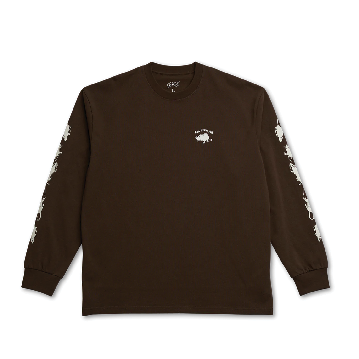 LAST RESORT RAT RACE LS TEE CHOC BROWN
