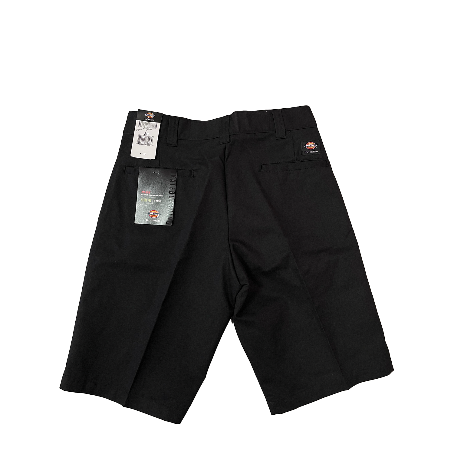 DICKIES SKATEBOARDING SLIM FIT SHORTS BLACK